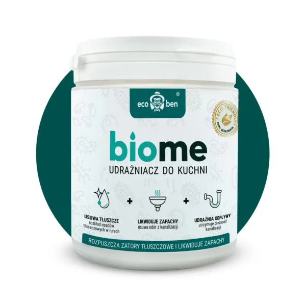 BioMe biološki odmaševalec odtokov za kuhinjo 500 g: korito, maščoba, ostanki hrane